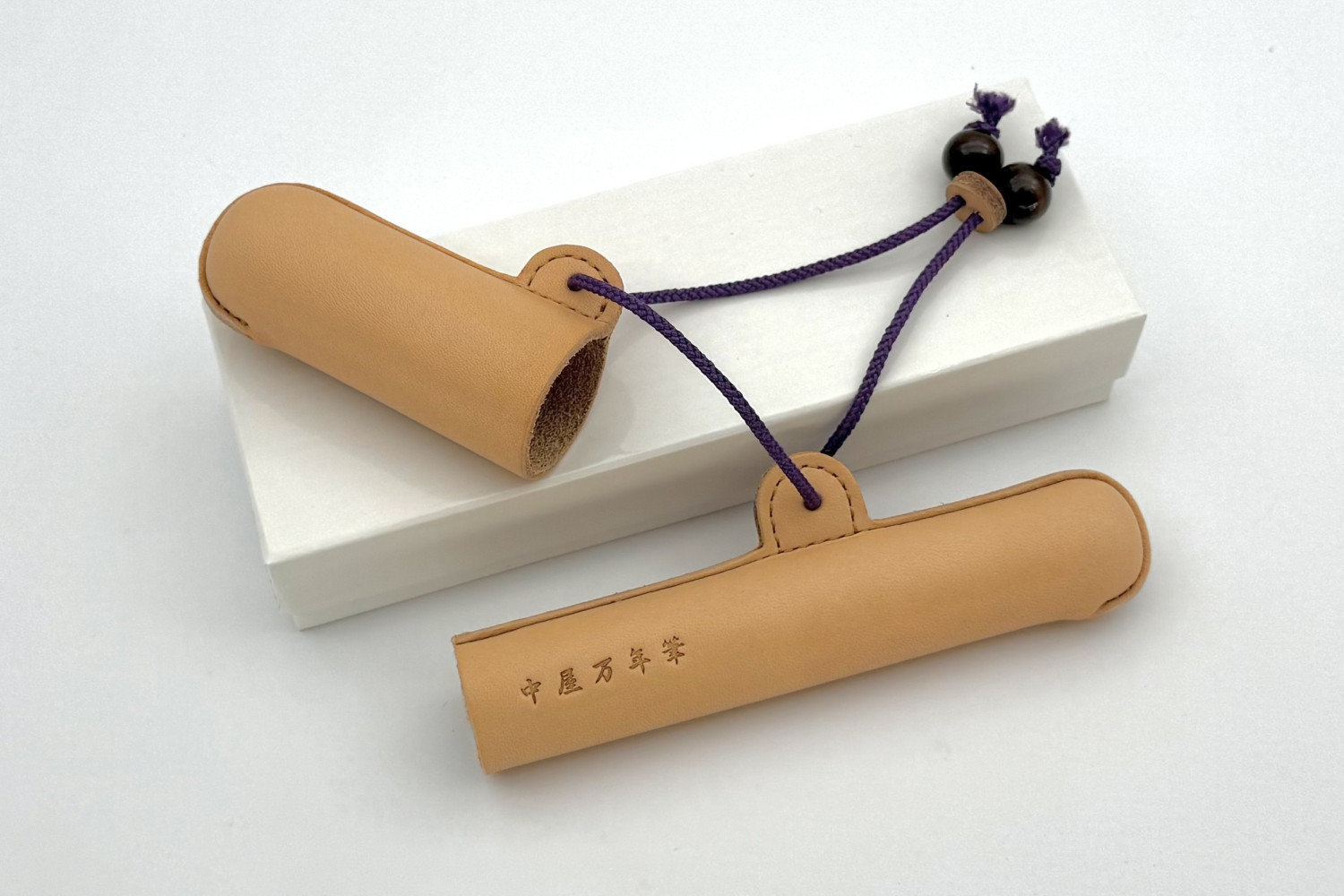 NakayaLeatherPenCasewithVioletString_A